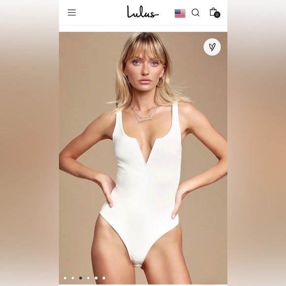 LULU’S XOXO White Sleeveless Bodysuit - Picture 2 of 5